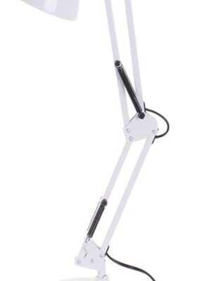 Bureaulamp - Schoollamp - Nachtlampje - Tekenlamp - Verstelbare arm - Werklicht - E27 fitting - Moderne lamp - 40W - wit - Afbeelding 6