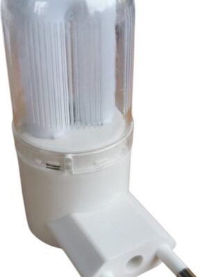 LED Nachtlampjes met Schakelaar – 2 Stuks – 3W – Stekkerlamp – Wit - Afbeelding 3