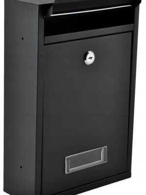 Brievenbus Wand Hangend - Maxozo Letry - Postbus Mailbox - Wandbrievenbus - Aluminium - Zwart - Afbeelding 3