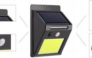 IBBO Shop - Solar Buitenlamp - Bewegingssensor - 48 LED - Waterdicht - Buiten & Tuin sensor - Buitenverlichting op Zonne-energie -Buitenverlichting - Tuinlamp - Afbeelding 9