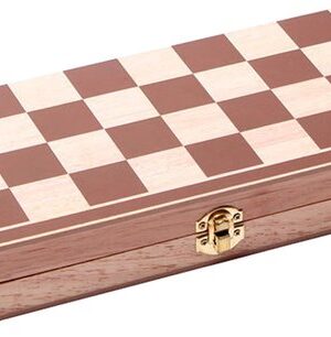 Schaakset 3 in 1 - Dambord (8x8) - Backgommen - Schaakbord - Met Schaakstukken - Opklapbaar - Schaakspel - Schaakset - 29,5x29,5 cm - Afbeelding 8