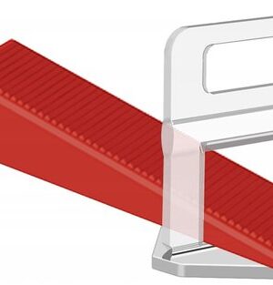 Tegelnivelleringssysteem - Tegel Clips - Tegelwiggen - Nivelleersysteem tegels - Tegel Set 200 stuks - Tegel egaliseren - 100 Clips Met 100 Wiggen/Keggen - 1,5mm - Herbruikbare wiggen - Afbeelding 5