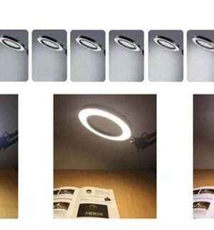Vergrootglas lamp LED – 8x Vergroting – Lamp met vergrootglas klem – 72 LEDs – USB – Zwart – Bureau/Beauty – Professionele vergrootglaslamp - Afbeelding 5