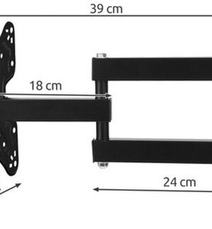 Tv muurbeugel 14-55 inch - Draaibare tv beugel - kantelbare muurbeugel televisie - Universele lcd houde - Tv wandsteun uittrekbaar - Tv muurbeugel verstelbaa - Monitor houder muur - Tv steun uitschuifbaar - Afbeelding 7