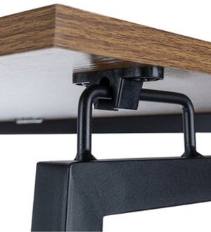 Opvouwbaar bureau - Laptoptafel - werktafel inklapbaar - Klein bureau - Thuiskantoor bureau - Bureau voor kleine ruimte - inklapbaar bureau - 80 x40 cm - Bruin - Afbeelding 7