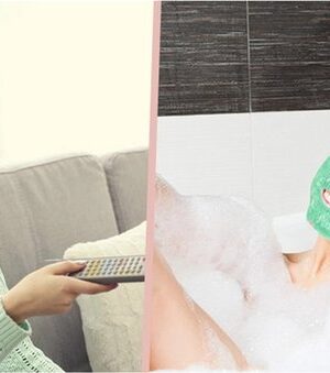Verkoelend & Verwarmend Gelmasker - Ontspannend Gezichts- en Oogmasker - migraine masker - Herbruikbaar - Dubbelzijdig - Hot Cold Mask - Verkoelend Gelmasker - Face Mask - Groen - Afbeelding 4