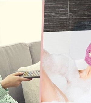 Verkoelend & Verwarmend Gelmasker - Ontspannend Gezichts- en Oogmasker - migraine masker - Herbruikbaar - Dubbelzijdig - Hot Cold Mask - Verkoelend Gelmasker - Face Mask - Roze - Afbeelding 9