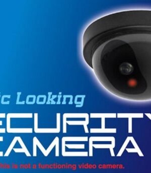 Dummy Camera (2 pack) - Beveiliging buiten en binnen - Beveiligingscamera - Waterdicht - Met LED indicator - Zonder baterijen - Nep camera - 35W - Rond - Zwart - Afbeelding 3
