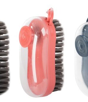 3 in 1 Vloeistof Gevulde - Wasborstel - Schoonmaakborstel - Borstel met dispenser - Schoenen reinigen - Kleding reinigen - Opzetstukken borstel - 3 tips - Afbeelding 3