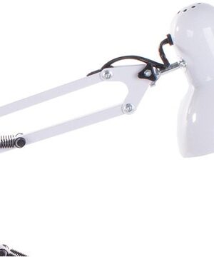 Bureaulamp - Schoollamp - Nachtlampje - Tekenlamp - Verstelbare arm - Werklicht - E27 fitting - Moderne lamp - 40W - wit - Afbeelding 7