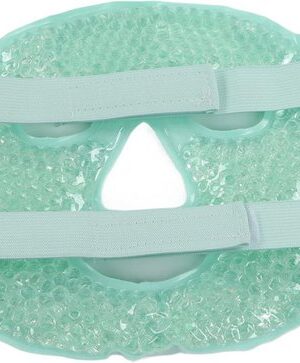 Verkoelend & Verwarmend Gelmasker - Ontspannend Gezichts- en Oogmasker - migraine masker - Herbruikbaar - Dubbelzijdig - Hot Cold Mask - Verkoelend Gelmasker - Face Mask - Groen - Afbeelding 7