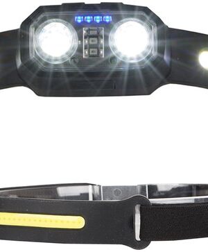 LED hoofdlamp oplaadbaar - Hoofdlamp met sensor - Waterdichte hoofdlamp - Hoofdlamp camping - LED hoofdlamp werk - Hoofdlamp USB-C - Sterke hoofdlamp outdoor - Hoofdband zaklamp - Afbeelding 4