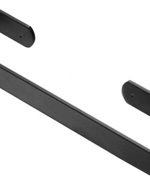 Handdoekhouder muur - Metalen handdoekhouder - Handdoekrek badkamer - Theedoekhouder keuken - Aluminium handdoekhouder - Muurhanddoekrek - Handdoekstang zwart - Wandhouder handdoek - Afbeelding 7