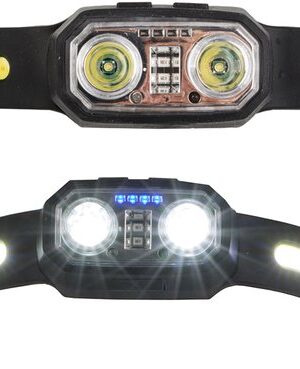 LED hoofdlamp oplaadbaar - Hoofdlamp met sensor - Waterdichte hoofdlamp - Hoofdlamp camping - LED hoofdlamp werk - Hoofdlamp USB-C - Sterke hoofdlamp outdoor - Hoofdband zaklamp - Afbeelding 7