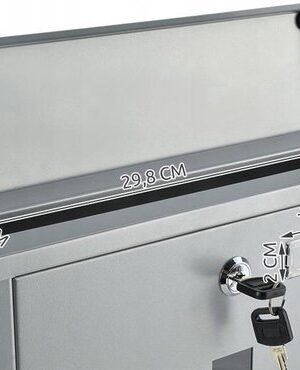 Luxe Brievenbus Wand Hangend - Postbus Mailbox - Wandbrievenbus - Luxe Brievenbus - met Krantenrol - RVS - Zilver - Afbeelding 4