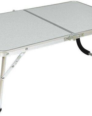 IBBO Shop - Kleine Campingtafel - Inklapbaar - Tuintafel - 60x40x26.5 cm - Buiten/Binnen - Draaghandvat - klaptafel tuin - Compact - Aluminium - Wit - Afbeelding 11