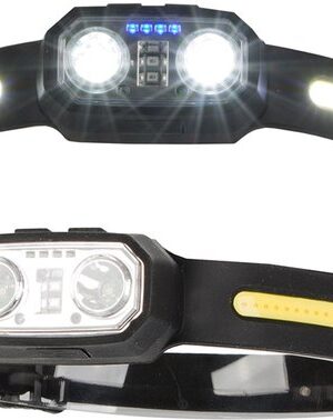LED hoofdlamp oplaadbaar - Hoofdlamp met sensor - Waterdichte hoofdlamp - Hoofdlamp camping - LED hoofdlamp werk - Hoofdlamp USB-C - Sterke hoofdlamp outdoor - Hoofdband zaklamp - Afbeelding 6
