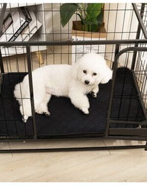 Herbruikbare Hondenmat & Kattenmat 50x70 cm Absorberend Wasbaar Antislip Zwart - Afbeelding 3