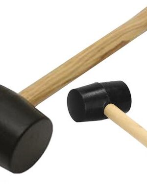 Houten rubber Hamer - Terugslagloze rubber straathamer - 25.5 centimeter - 220GRAM - Afbeelding 7