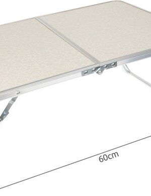 Campingtafel 60 x 40 cm – Opvouwbaar – Lichtgewicht – Beige - Afbeelding 4