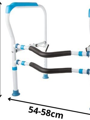 Toiletsteun senioren - Toiletgreep verstelbaar - WC beugel zonder boren - Hulpmiddel toilet ouderen - Stabiele toiletsteun - Antislip wc steun - Badkamerhulpmiddel bejaarden - Steun bij opstaan toilet - Toiletbeugel opvouwbaar - Veilige wc beugel - Afbeelding 6