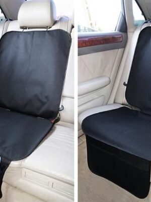 Autostoelbeschermer - Luxe versie - isofix compatibel - autostoel beschermer - autobekleding beschermer voor kinderzitje - isolatiekussen voor kinderzitjes - Zwart - Afbeelding 8