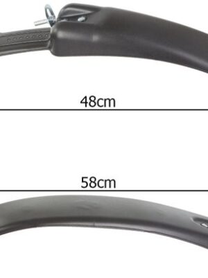 MTB spatborden - Fietsspatborden set - Spatborden 24-29 inch - Spatbord met reflector - Spatborden mountainbike - Fiets spatbord voor en achter - Spatborden universeel fiets - Spatbord regenbescherming - Afbeelding 3