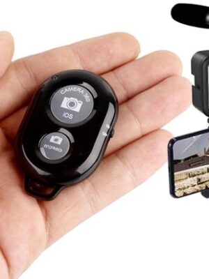 Vlogging kit - Telefoonhouder - Externe microfoon - LED-lamp - Bluetooth afstandsbediening - Smartphone statief - Video-opname set- Content creator accessoires - Vloggen accessoires - Zwart - Afbeelding 3