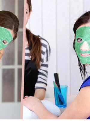 Verkoelend & Verwarmend Gelmasker - Ontspannend Gezichts- en Oogmasker - migraine masker - Herbruikbaar - Dubbelzijdig - Hot Cold Mask - Verkoelend Gelmasker - Face Mask - Groen - Afbeelding 8