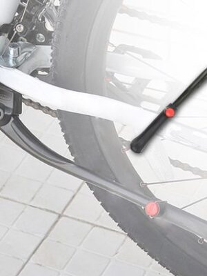 Fietsstandaard verstelbaar - zijstandaard fiets - Universele fietsstandaard - Zijstandaard MTB - Fietsstandaard zwart - Verstelbare zijstandaard 32-38 cm - Fiets parkeerstandaard - Fietsstandaard - Aluminium - Zwart - Afbeelding 7