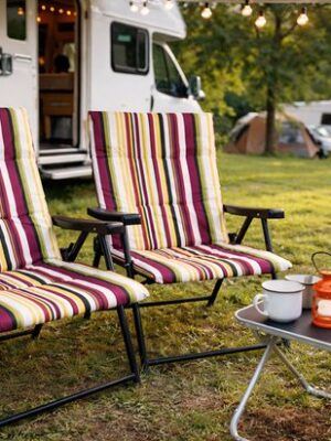 Opvouwbare Strandstoel met Zacht Kussen – Lichtgewicht & Compact – Voor Strand, Tuin & Camping - Afbeelding 6