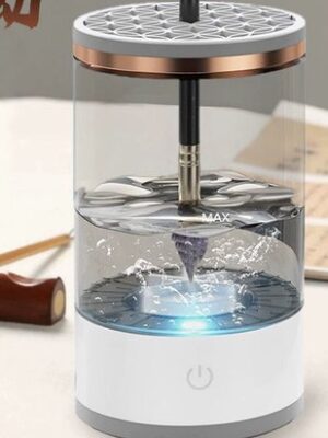 Make up Kwasten Reiniger - Kwasten Reiniger - Multi Brush Cleaner - Borstel Schoonmaker - Elektrisch - 7000 RPM - Wit - Afbeelding 9