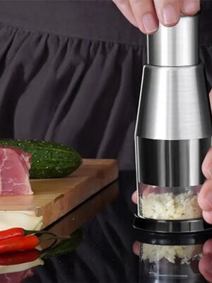 Roterende hakselaar - Handhakmolen keuken - Groente hakker handmatig - Knoflook hakmolen - Keuken hakselaar compact - Handmatige groentesnijder - Hakmolen met RVS messen - Handmatige food chopper - Afbeelding 8
