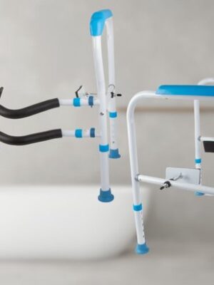 Toiletsteun senioren - Toiletgreep verstelbaar - WC beugel zonder boren - Hulpmiddel toilet ouderen - Stabiele toiletsteun - Antislip wc steun - Badkamerhulpmiddel bejaarden - Steun bij opstaan toilet - Toiletbeugel opvouwbaar - Veilige wc beugel - Afbeelding 3