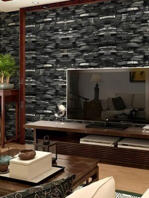3D plaktegels - 3D Wandpanelen - 10 Stuks - Tegelsticker - Muurstickers - Plaktegels - Zelfklevend behang - Baksteen behang grijs - 77x70 cm - Afbeelding 3