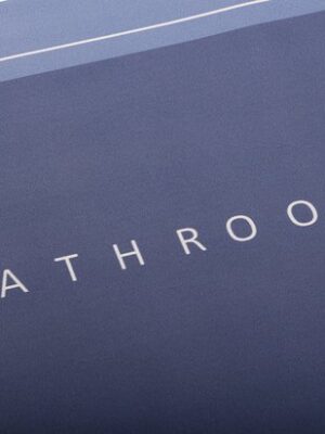 Badkamermat - sneldrogende mat - antislip badmat - waterabsorberende mat - zachte badmat - badkameraccessoire - douchemat - wc mat - 58x38 Cm - Blauwtinten - Ovaal - Afbeelding 5