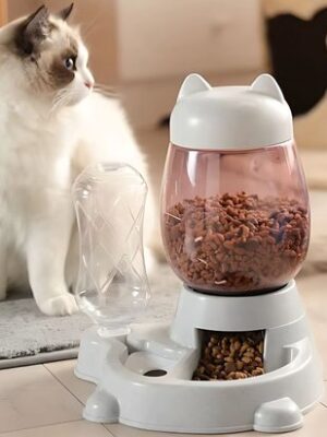 Huisdierenvoeder - Voedseldispenser - Hondenvoerbak - Kattenvoerbak - Waterdispenser hond - Katten drinkfontein - Automatische voerbak - Voer- en drinkbak - Afbeelding 7