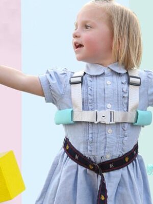 2 in 1 Harnas en Polstuigje - Kindergordel - Kinderharnas - Anti verdwalen band - Veiligheidskoord kind - Peuter tuigje - Loopgordel kind - Kind veiligheidsharnas - Kinderpolsband - Blauw - Afbeelding 9