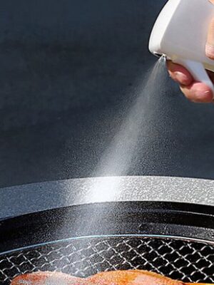 Oliesprayer keuken - Olie sprayfles - 200 ml - Glazen azijnsprayer - Sprayfles koken barbecue - Olijfolie sprayer - Fijne nevel olie dispenser - Azijn spray fles - Gezond koken oliesprayer - Navulbaar - Wit - Afbeelding 9