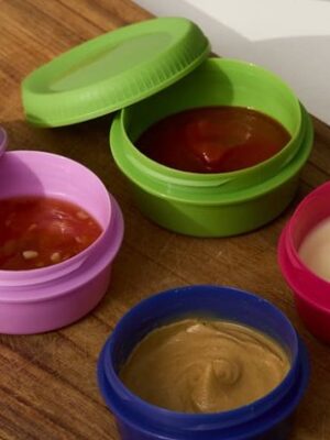 IBBO® - Dip Bakjes - Sauscontainers 80 ml - Lunch accessoires - Dressing potjes - Herbruikbare bakjes - Snackdoosjes - Mini containers - BPA-vrije voedselbakjes - 8 Stuks - Afbeelding 8