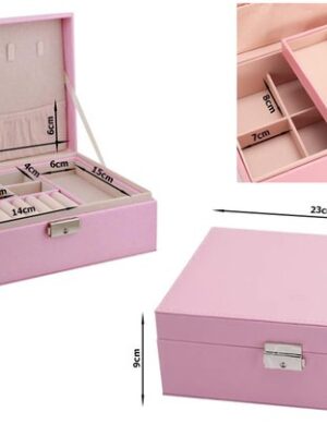 Sieraden Opbergdoos – Luxe – Roze - Afbeelding 3