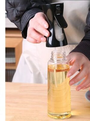 Oliesprayer keuken - Olie sprayfles - 200 ml - Glazen azijnsprayer - Sprayfles koken barbecue - Olijfolie sprayer - Fijne nevel olie dispenser - Azijn spray fles - Gezond koken oliesprayer - Navulbaar - Wit - Afbeelding 10