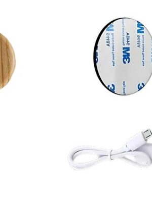 Led wandlamp - Wandlamp met sensor - Oplaadbare wandlamp - Magnetische lamp - Led lamp warm licht - Nachtlamp met bewegingssensor - USB C lamp - Draadloze wandlamp - lichtbruin - Afbeelding 11