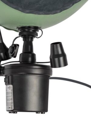 IBBO® - Elektrische Pomp - 230 Volt - Luchtpomp - elektrisch - 220v / 12v - 3 Adapter Plugs - Zwart - 450 Liter/min - Afbeelding 6