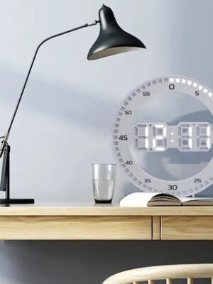 LED Alarmklok met Thermometer – Digitale Wekker – Tijd- & Temperatuurweergave – USB – Wand – Wit - Afbeelding 6
