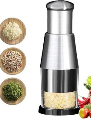 Roterende hakselaar - Handhakmolen keuken - Groente hakker handmatig - Knoflook hakmolen - Keuken hakselaar compact - Handmatige groentesnijder - Hakmolen met RVS messen - Handmatige food chopper - Afbeelding 4