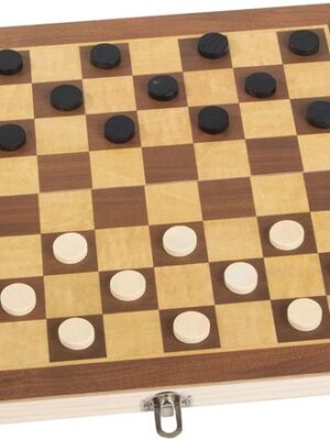 Schaakset 3 in 1 - Dambord (8x8) - Backgommen - Schaakbord - Met Schaakstukken - Opklapbaar - Schaakspel - Schaakset - 29,5x29,5 cm - Afbeelding 7