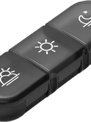 Premium Pillendoos 7 Dagen 3 Vakken Zwart | Pillendoosjes klein | Set Pillen Organizer Week | Medicijndoosje | Medicijnbox | Medicijnkist - Afbeelding 7