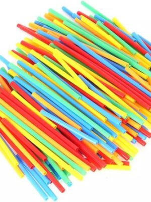 Kruzzel Blokken Rietjes Set - 408 Onderdelen voor Eindeloos Bouwplezier - Afbeelding 3