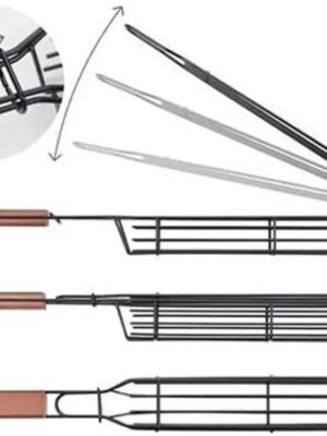 BBQ Grillmand – 2 Stuks – Inklapbaar Klemrooster met Handvat - Afbeelding 7
